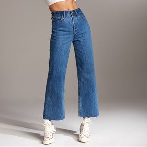 Farrah Wide Leg Denim Forum by Aritzia Jeans